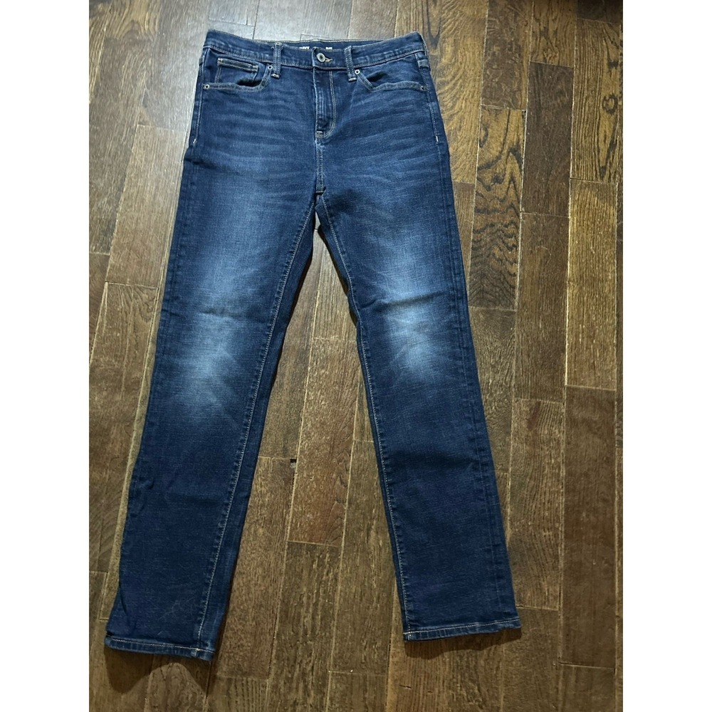 Old Navy Mens Slim Built-In Tough Jeans Dark Blue Size 16 Youth 360 Stretch